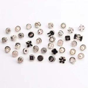 [골드스마일]오픈방지단추 기본 브로치 매너단추 옷고정 모던 10P