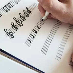 렐라 오선지 오카리나 악보 학원 5줄 우크 피아노 스 작곡 영어공책 학원 레슨 악보스탬프