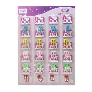 [골드스마일]똑딱핀 강아지 사각 20개입 대 1판