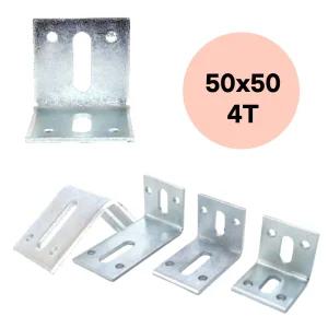 앵글화스너 브라켓 L형 ㄱ자 꺽쇠 연결철물 피팅 50x50x4T 10개