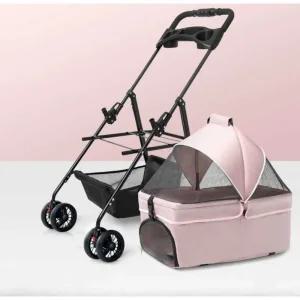 개모차 더블 애견 산책 유모차 2단 카트 강아지