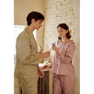 [솔브]비너스 행사 균일가 커플잠옷 면 80수 주자 잔꽃나염 파자마 남여 단품 VPA4453W.._P410978181