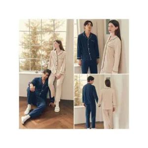 [솔브]비너스 가볍고 포근한 테리 원단 데일리 커플파자마 잠옷 세트 VPA4566M VPA4566W S_P410990923