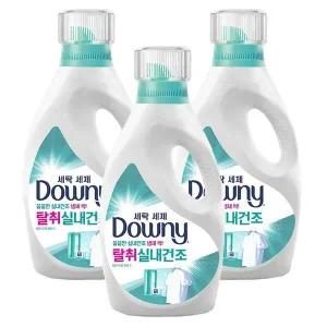 [다우니] 실내건조 프리미엄 세탁세제 액체형 1L x 3개 본품