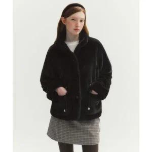 마르IE CLAIRE 미디 하이넥 퍼 자켓(MAFDJK16NDW) 8201910