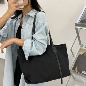 [골드스마일]방수 줄 포인트 숄더백 빅 여성용 가방 심플 토트백 기저귀 수납