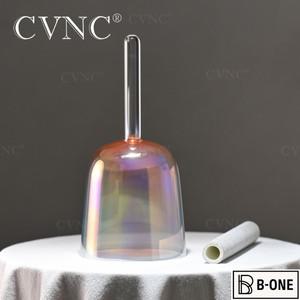 CVNC 6인치 크로매틱 헤이즈 핸들 크리스탈 싱잉볼 (캐리어 백 포함) 차크라 사운드 힐링 및 명상 스트레