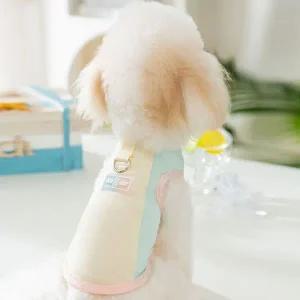여름강아지 산책세트 반려견 쿨링티셔츠자동리드줄
