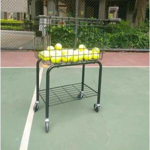 테니스공 보관함 이동식 레슨 픽업 훈련 연습장 운반 실내 바퀴 대용량 볼카트