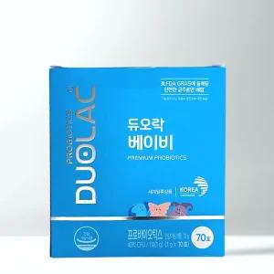 듀오락 베이비 아기 유산균 1박스 (70포)