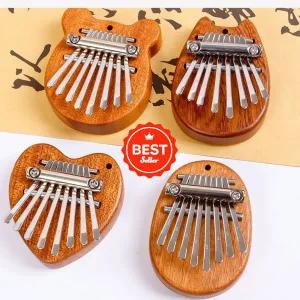 미니 소형 칼림바 8 건반 휴대용 악기 물방울 디자인 귀여운성인 초보자용 뮤지컬 박스 선물