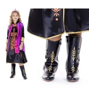 (사이즈 140-150,160-170,170-180,190-200,210-220)겨울왕국2 안나 부츠 캐릭터코스튬 여아구두 파티신발