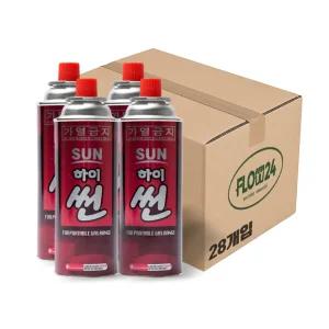 국민연료 썬연료 자매품 하이썬 부탄가스 220g 1박스 28개