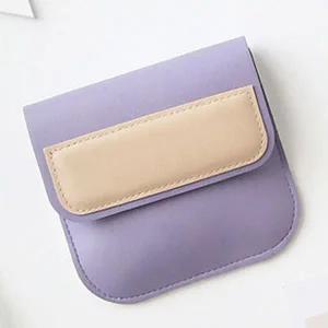 카드지갑 미니 학생 교통 카드 지갑 파우치 포켓 퍼플 투명카드지갑