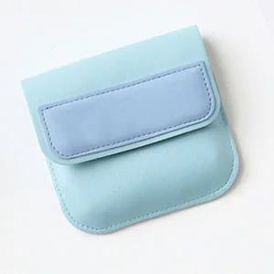 카드지갑 미니 학생 교통 카드 지갑 파우치 포켓 블루 투명카드지갑