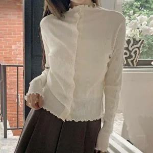 [다잇템] 여자 골지 부드러운 슬림 편한 웨이브 롱슬리브 면원단 가디건_23756883_588872