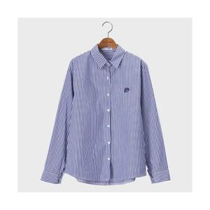 시크폭스 여성용 엠보러브자수 스트라이프 셔츠