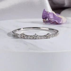 [샤밍주얼리]랩 다이아 가드링 반지 결혼 기념일 윙클 웨딩 예물 생일 졸업 선물 레이어드