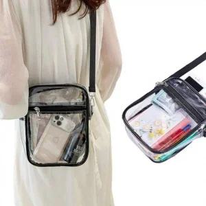 PVC 인기 (큰손할인) 투명 크로스백 감성 가방 비치백