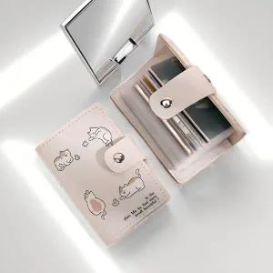 귀여운 동물 캐릭터 지갑 4종 카드 정리 홀더 대용량