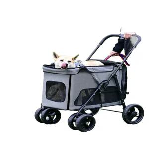 대형견 웨건 접이식 개모차 리트리버 유모차 강아지