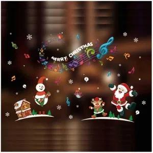 유리 크리스마스 창문 시트지 스티커 디자인 윈도우 창문 윈도우스티커 데코 유리스티커 크리스마스스티커