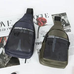 전면 D링 슬링백 외출 보조 가방 어깨백 학생 크로스남성백 소지품백 여행용백 용백 스포츠 크로스백 바디