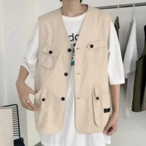 가을조끼 간절기 면조끼 데일리룩 남성 베스트