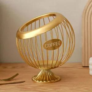 커피캡슐보관함 바구니 과자보관 원형 사탕 지구본