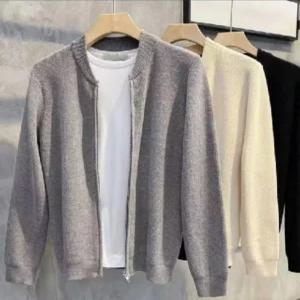 집업가디건 지퍼 남자 니트 도매몰 골지 가디건 정장 루즈핏