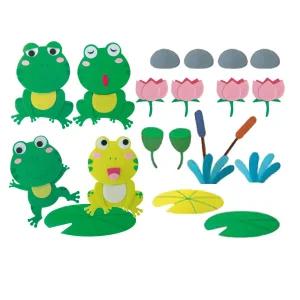 환경꾸미기세트 개구리연못 봄 교실게시판 펠트소품꾸미기 가을 꾸미기 교실 환경 어린이집장식 교구