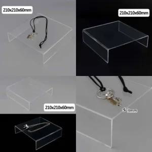 정사각 ㄷ형 진열대 210x210x60mm 마트 홍보테이블 디스플레이 아크릴장식장 약국매장대 매대 상품 진열장