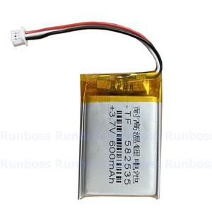3.7V 600mAh 582535 562438 스마트 시계 GPS mp3 휴대폰 핸드폰 블루투스 스피커용 JST 1.25mm 3P 플매트