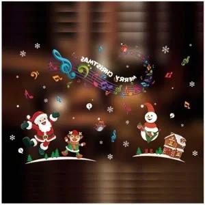 유리 크리스마스 시트지 창문 시트지 윈도우 스티커 유리 장식 디자인 창문