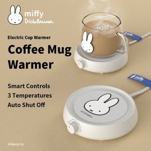 Miffy 컵 히터 커피 머그잔 워머 타이머 가열 코스터 스마트 온도 조절 패드 핫 플레이트 밀크