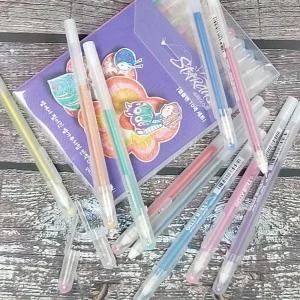 사쿠라 1.0mm 젤잉크볼펜 겔리롤 STARdust 10색세트 젤볼 학습용 젤펜 스퀴시 캐릭터 캐릭터젤 팬시 젤리