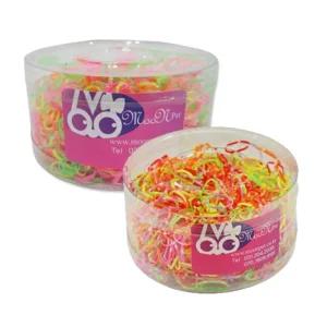 형광컬러 반려동물 미용 고무줄 5색 머리핀부자재 핀세트