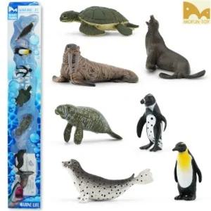모펀 MP62730-2 미니 피규어 바다 펭귄과 친구들동물모형어 규어 동물어 장난감 인형 펭귄어