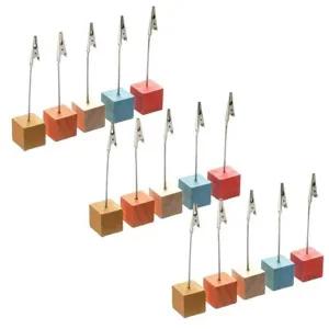 [셀러에이드]15개입 칼라 명함집게