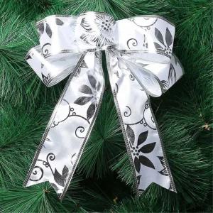 비타리토 샤이니 더블 실버 트리리본 오너먼트 10p장식품 크리스마스