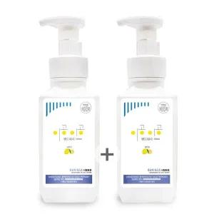 [골드스마일]이공레몬향500mlx2거품비누대용량리필거품형물비누