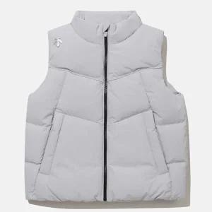 [하프클럽/데상트]데상트 키즈 에센셜 덕다운 베스트 SP42JSDVO5 LGRY