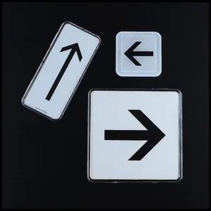 시스템-세로화살표 몰딩 시스템사인 투명플라스틱 팻 디자인문패