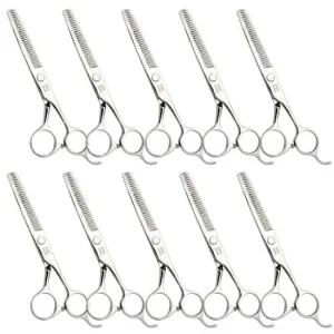 숱가위 강아지 미용 틴닝 6인치 10P 애견 셀프 컷팅 요술가위