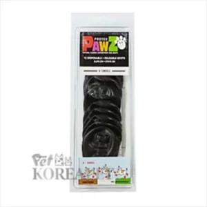애견용품 D18 포우즈 천연 라텍스 애견신발 - XS (블랙) 애견양말