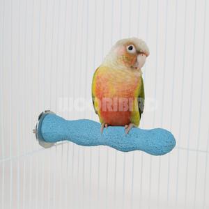 물결모양 발톱갈이 횃대(중) 앵무새 코뉴어 모란 왕관 퀘이커 횟대 장난감 부리갈이