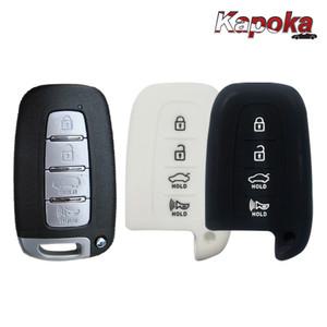 현대 신형 뉴에쿠스 4버튼 실리콘 스마트키케이스