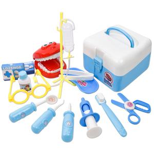 R 오즈토이 치카치카 치과놀이 가방 세트 파랑 8013b 불투명 치과가방 양치 어린이집 준비물 교재 교구