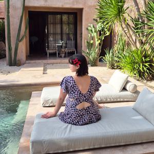 [오늘출발 77-88]블라썸꽃 플레어수영복 빅사이즈 체형커버 플라워 바캉스룩 스윔웨어 휴양지 리조트룩