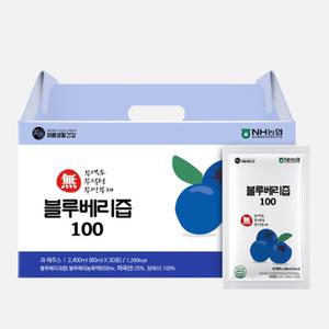 100% 미국 캘리포니아산 프리미엄 블루베리즙 80mlx30포